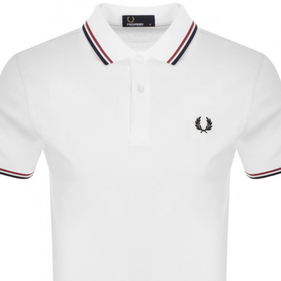 Alternative Image for ProductFred Perry Twin Tipped Polo T Shirt White2
